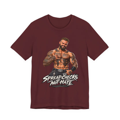 Spread Cheeks Not Hate — Tattooed Biker Graphic Tee