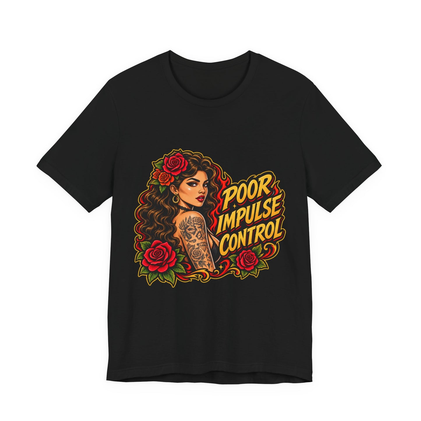 Poor Impulse Control — Tattoo Girl Graphic Tee