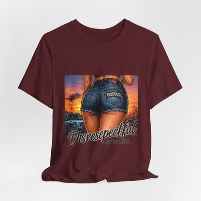 Sunset Denim — Retro Pin-Up Graphic Tee