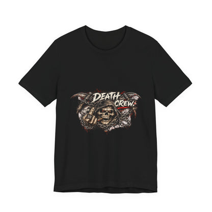 Death Crew Skull Graphic Tee — Vintage Biker Rock T-Shirt