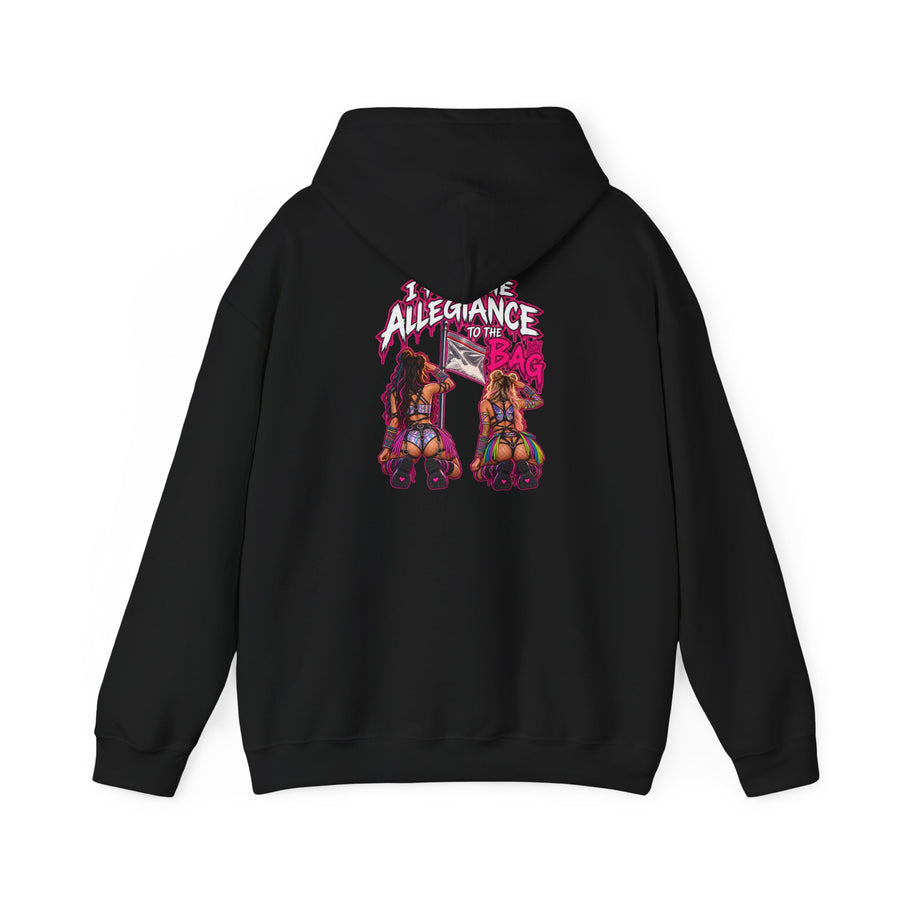 I Pledge Allegiance to the Bag — Back-Print Graphic Hoodie