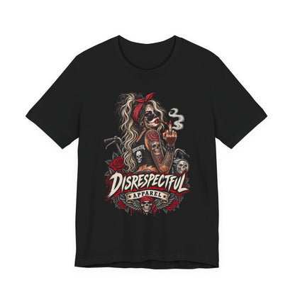 Disrespectful Apparel Skull Pin-Up Tee