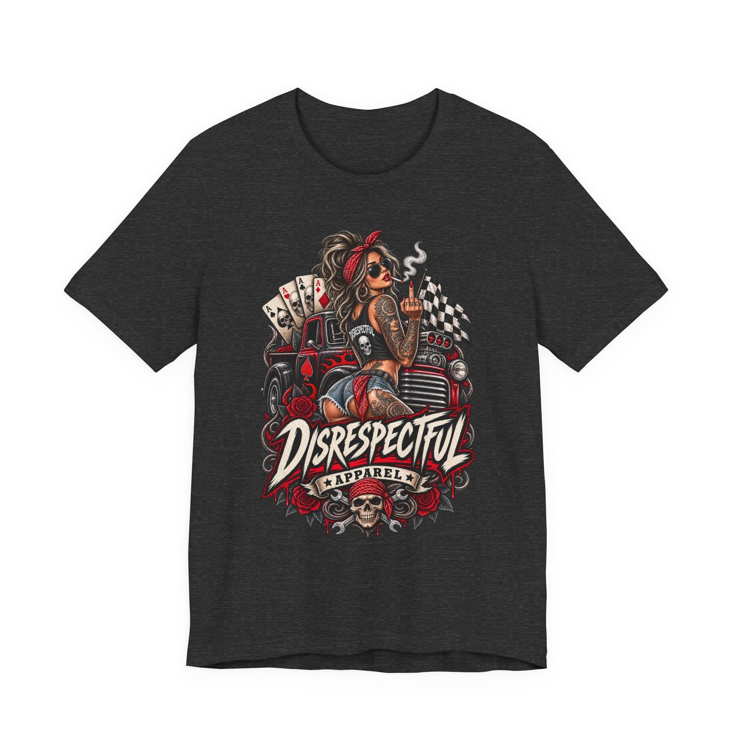 Disrespectful Apparel Pin-Up Racing Tee