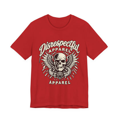 Skull & Wings Tee — "Disrespectful Apparel" Graphic T‑Shirt