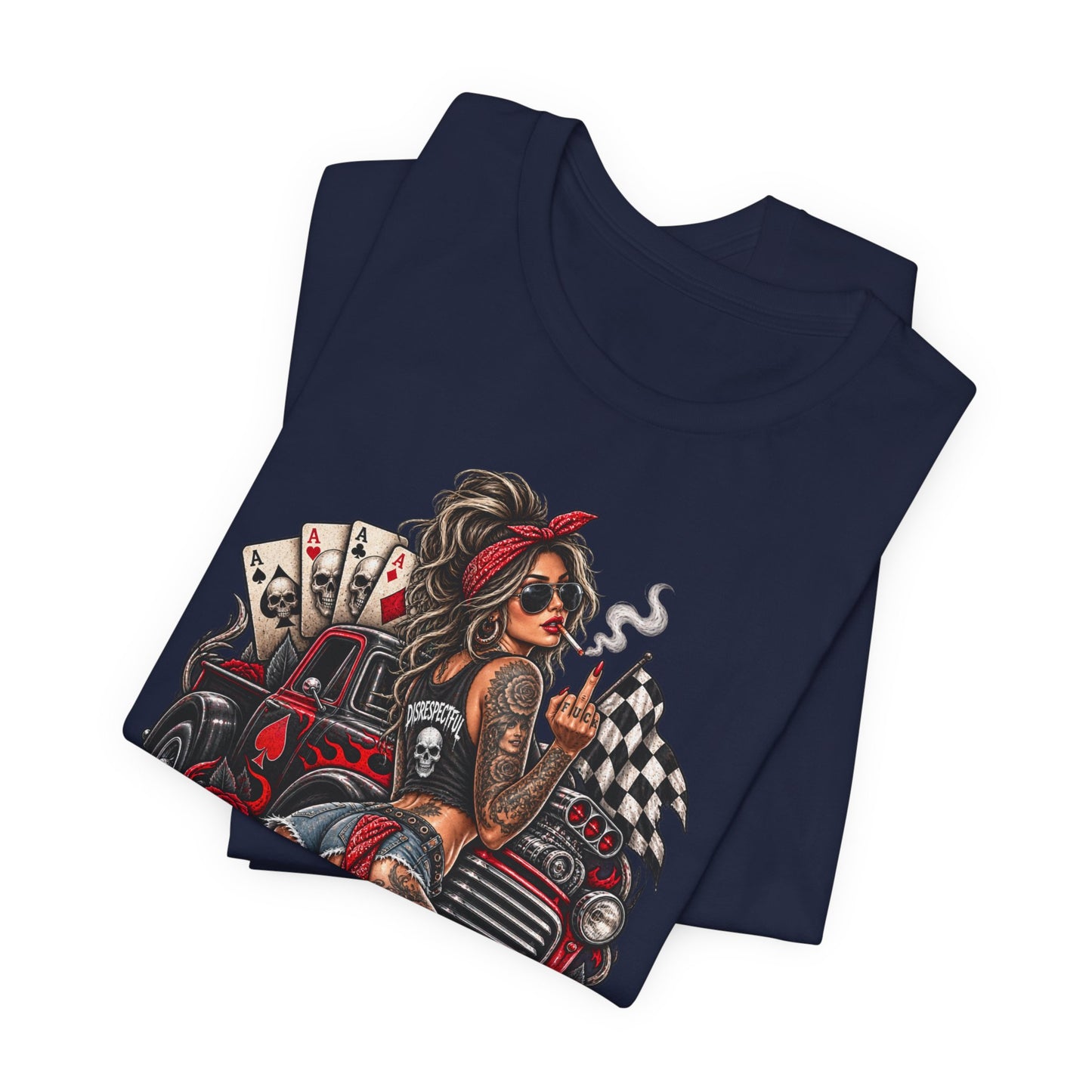 Disrespectful Apparel Pin-Up Racing Tee