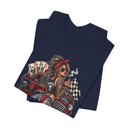 Disrespectful Apparel Pin-Up Racing Tee