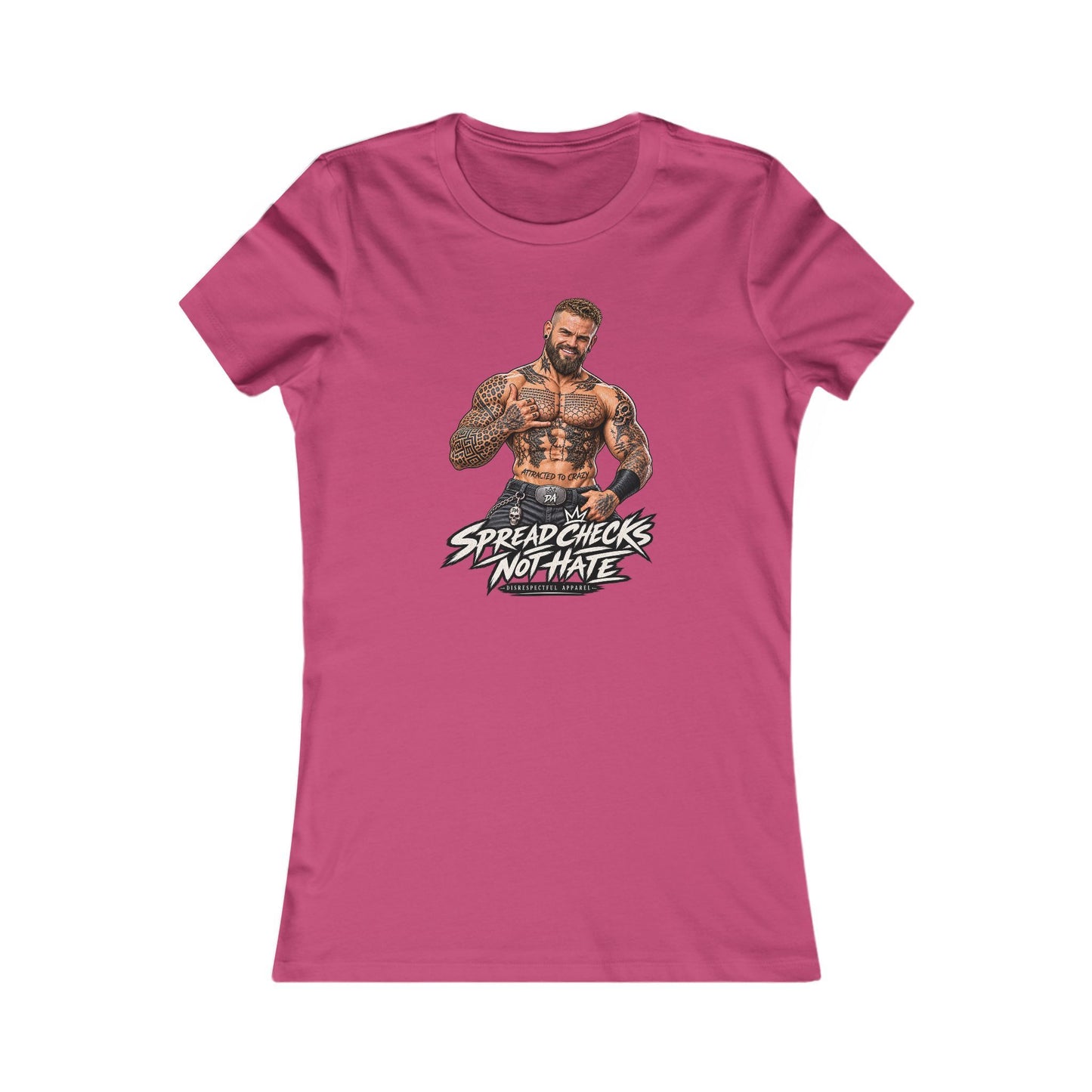 Spread Cheeks Not Hate — Tattooed Biker Women's Graphic Tee