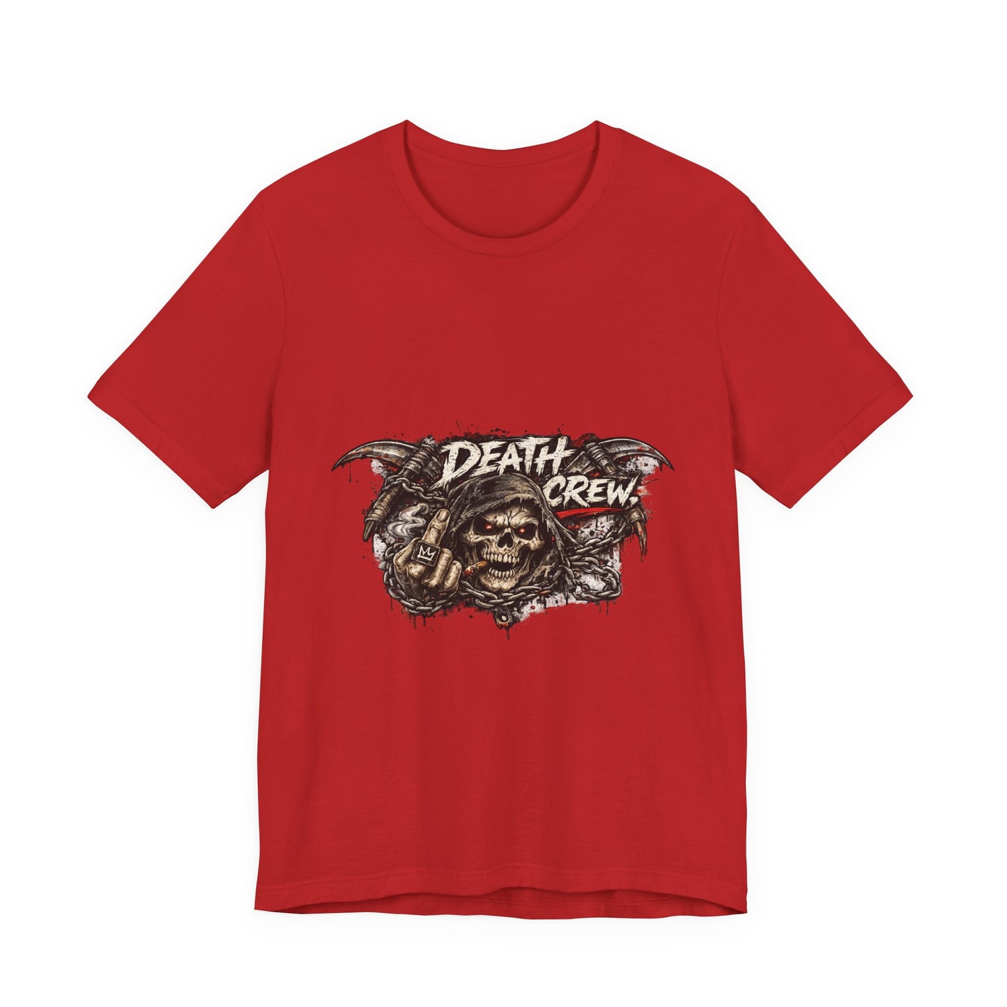 Death Crew Skull Graphic Tee — Vintage Biker Rock T-Shirt