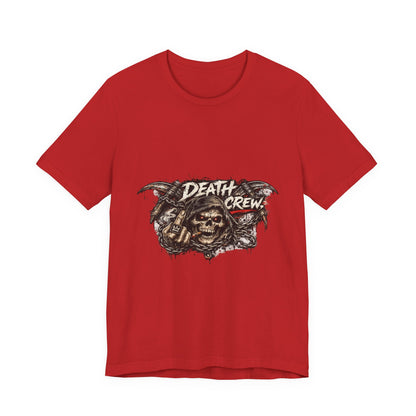 Death Crew Skull Graphic Tee — Vintage Biker Rock T-Shirt