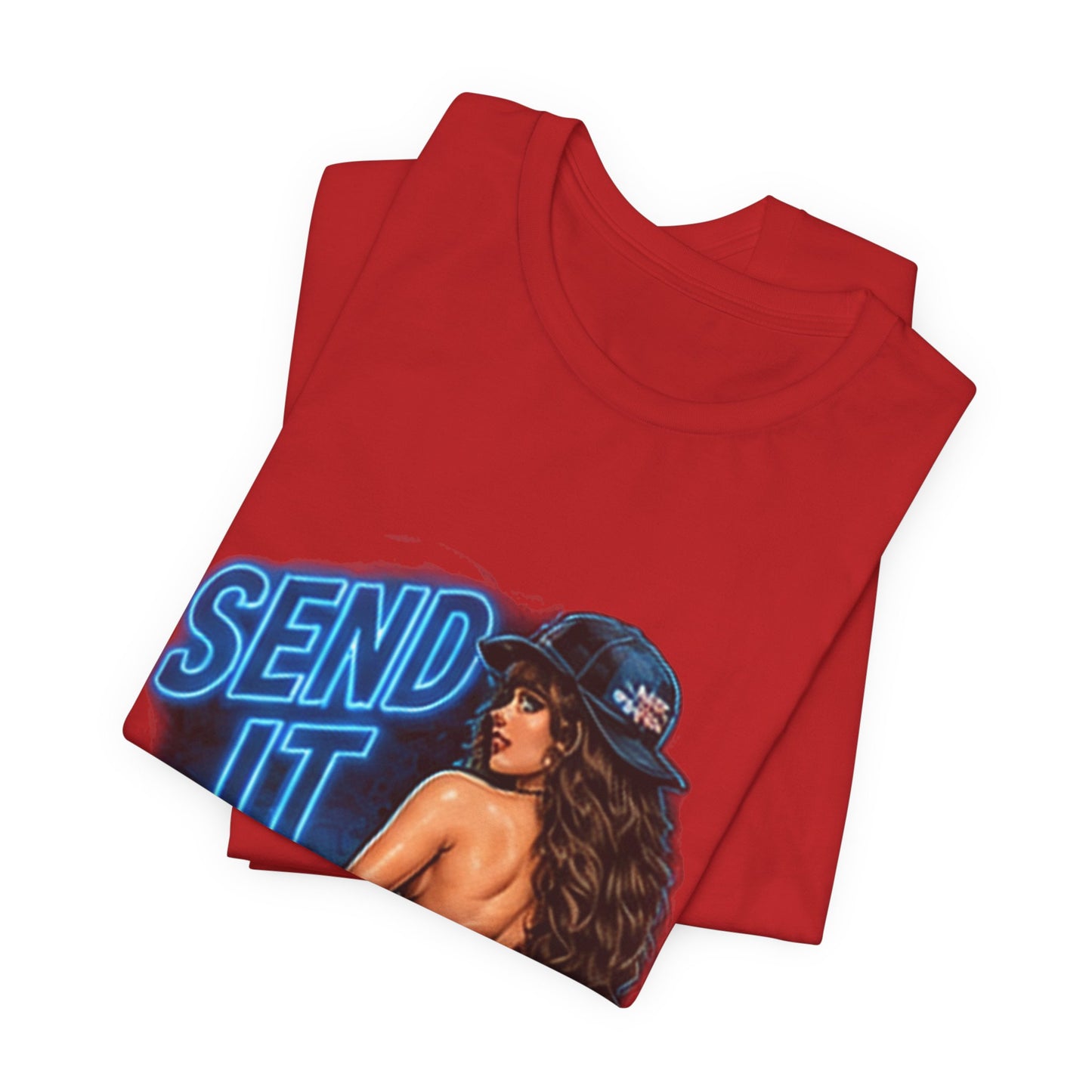 Send It Pinup Tee — Retro Car & Pinup Graphic Tee