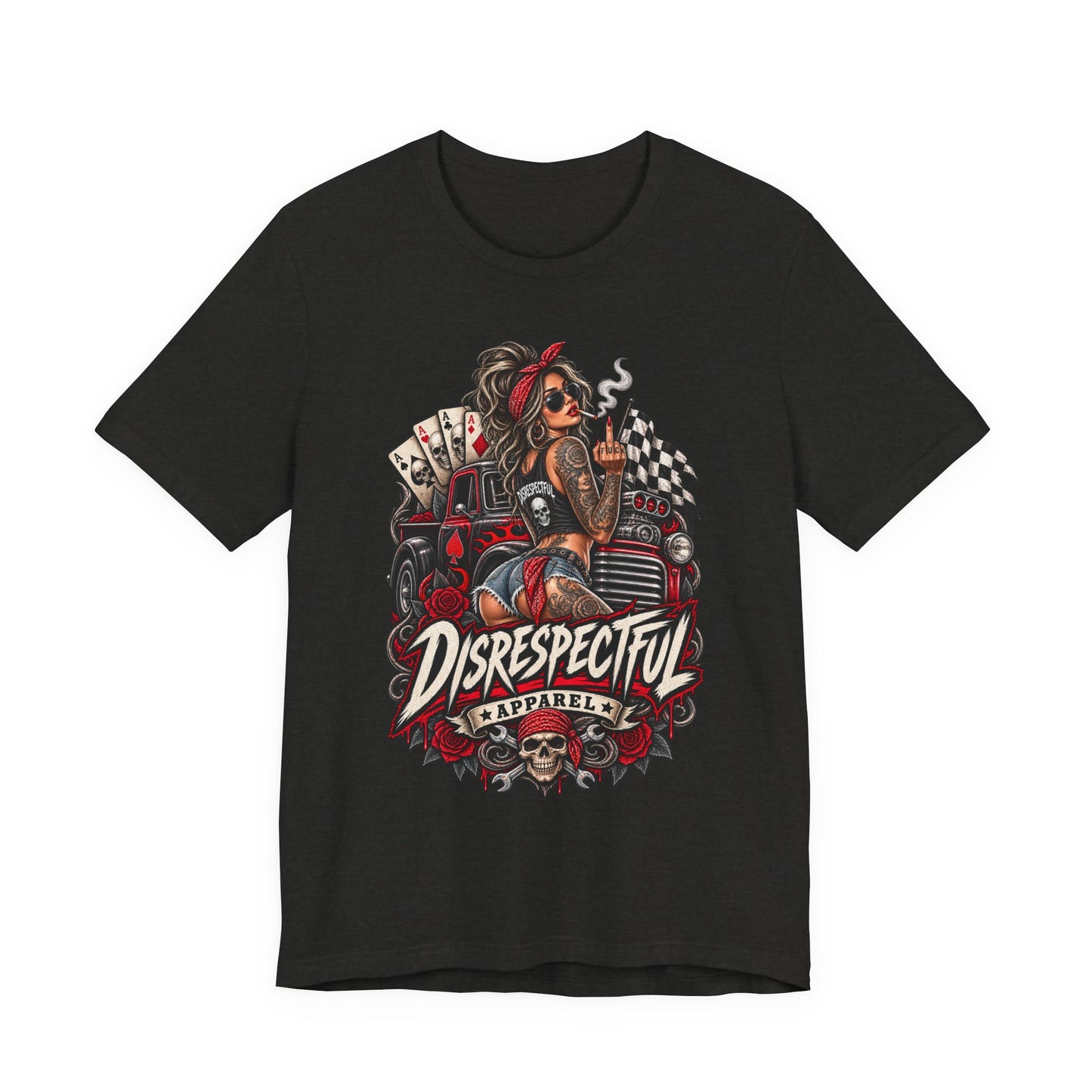 Disrespectful Apparel Pin-Up Racing Tee
