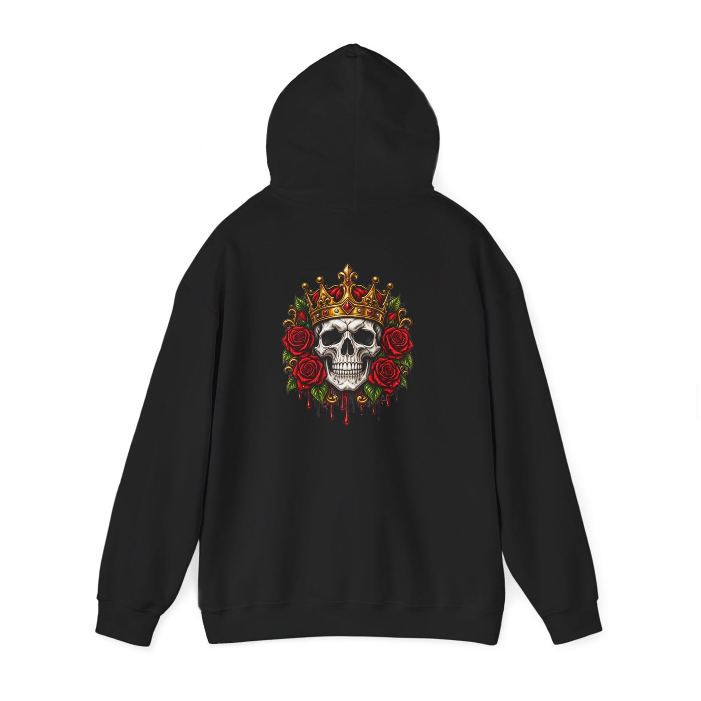 Skull King — Crown & Roses — Back-Print Graphic Hoodie