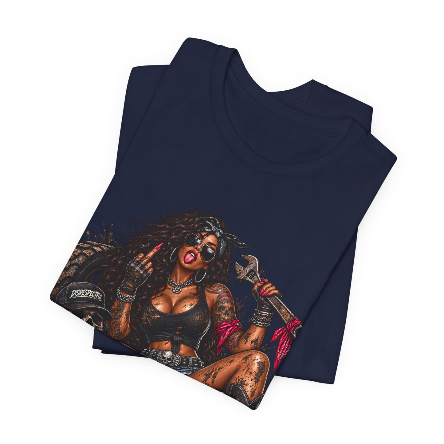 Down and Dirty — Mechanic Pin-Up Graphic Tee