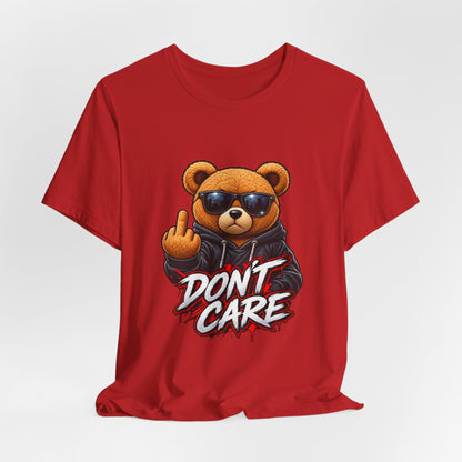 T-Shirt — 'Don't Care' Bear Graphic Tee