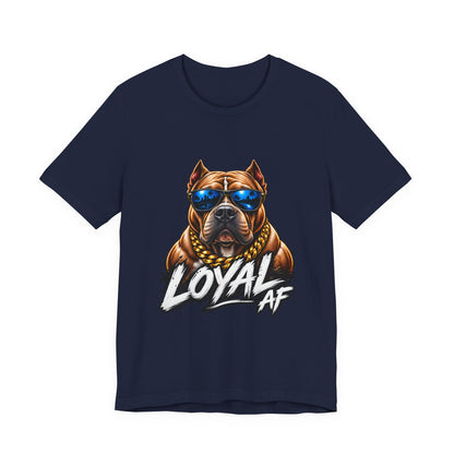 Loyal AF Pitbull T-Shirt — Cool Sunglasses Dog Graphic Tee