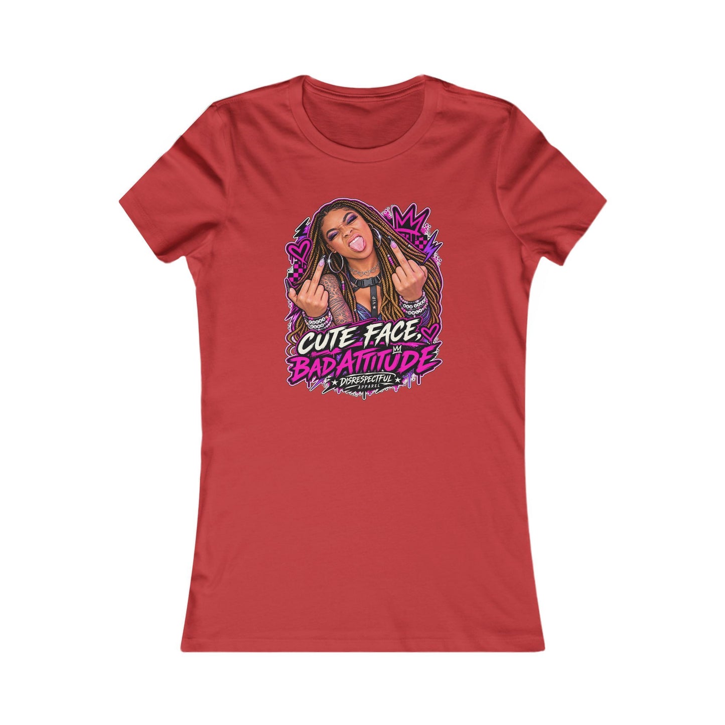 Cute Face, Bad Attitude — Women's Favorite Graphic Tee