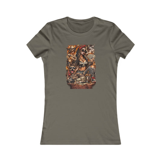 Skull Gambler — Women's Favorite Graphic Tee