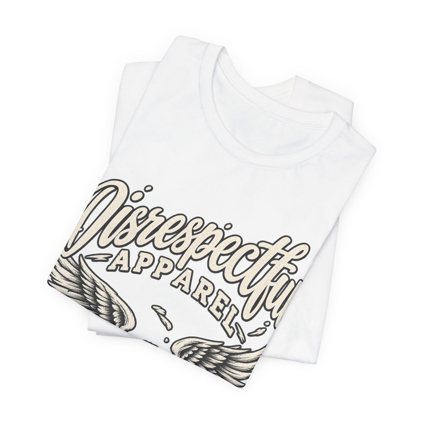 Disrespectful Apparel Eagle Graphic Tee — Vintage Script Logo T-Shirt