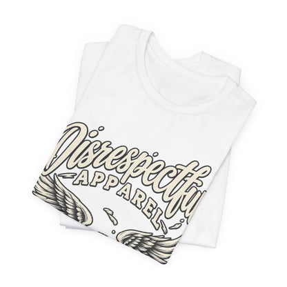 Disrespectful Apparel Eagle Graphic Tee — Vintage Script Logo T-Shirt