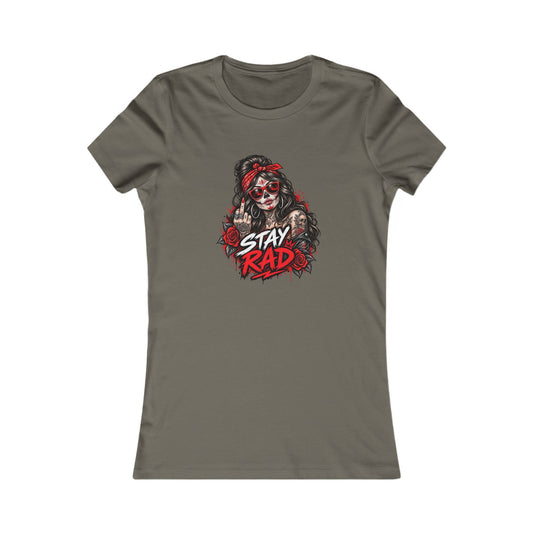 Stay Rad Skull Girl — Women's Favorite Graphic Tee