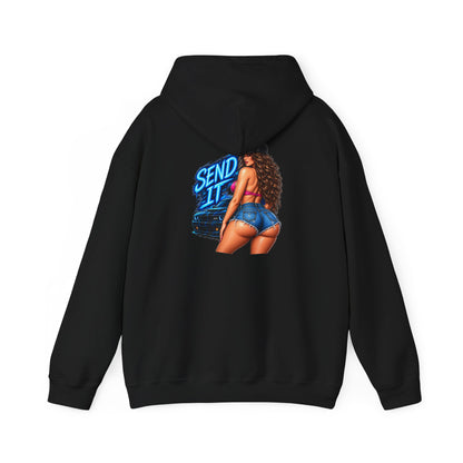 Send It — Street Racer — Back-Print Graphic Hoodie