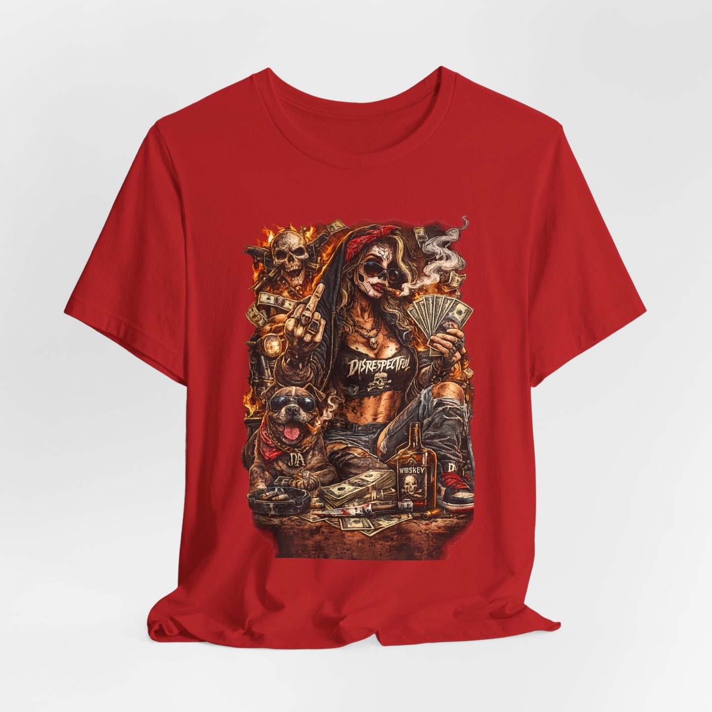 Skull Gambler Graphic Tee — Grim Reaper Poker Night T-Shirt