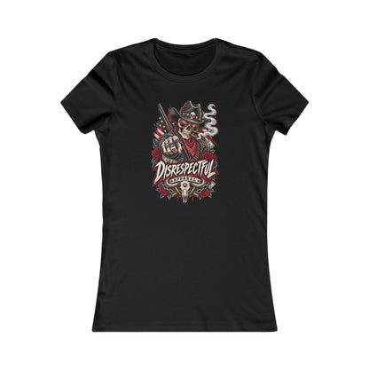 Disrespectful Apparel Skull Cowboy — Women's Favorite Graphic Tee