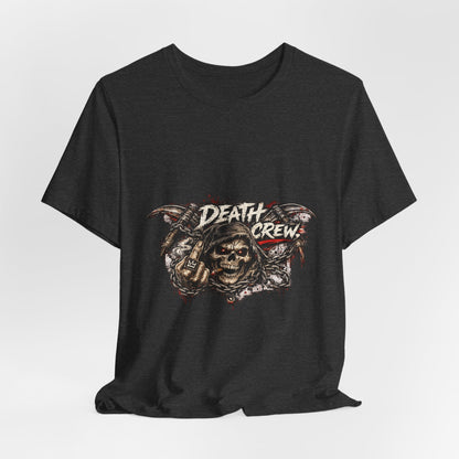 Death Crew Skull Graphic Tee — Vintage Biker Rock T-Shirt