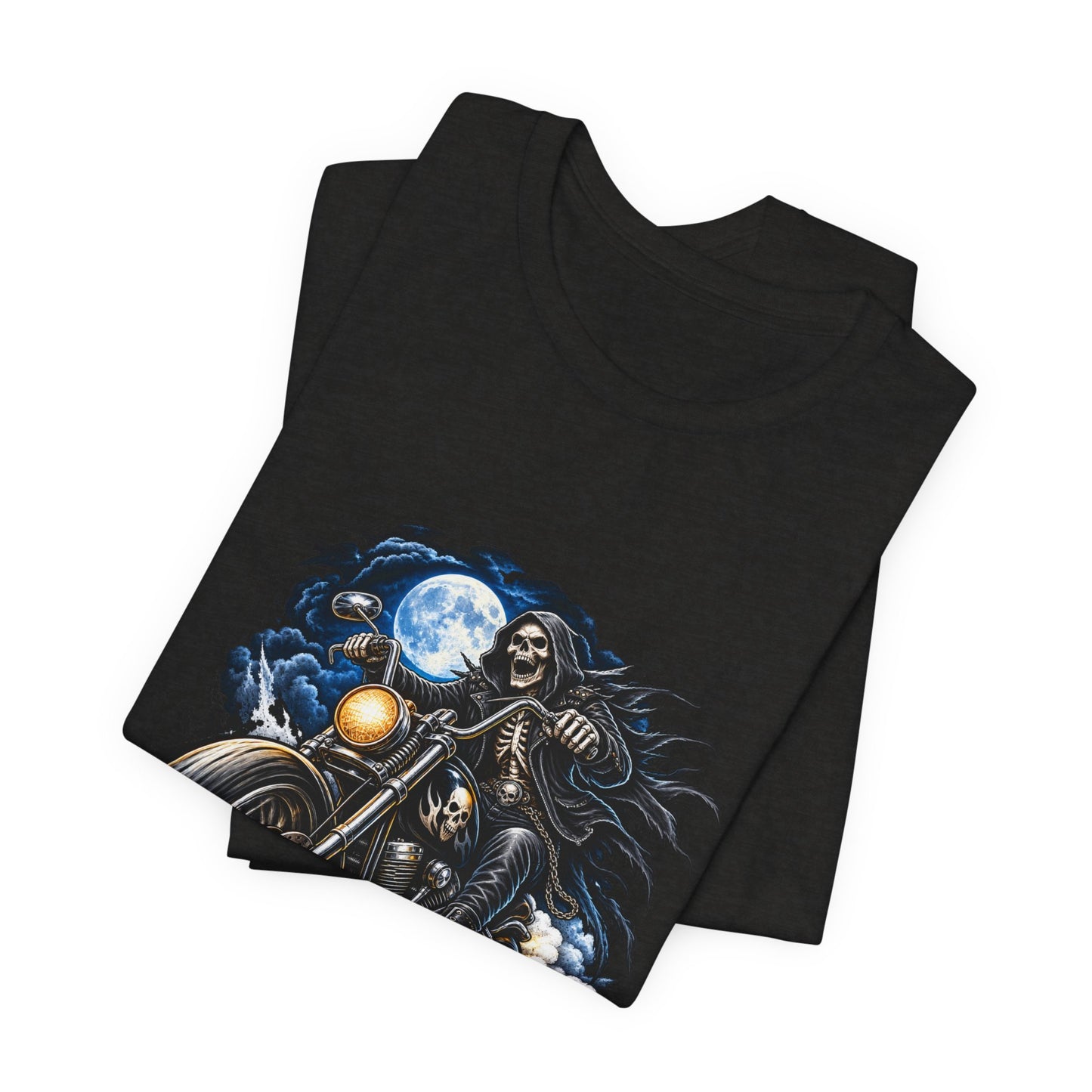 Ride or Die Motorcycle Tee — Biker Skull Rider Graphic Shirt