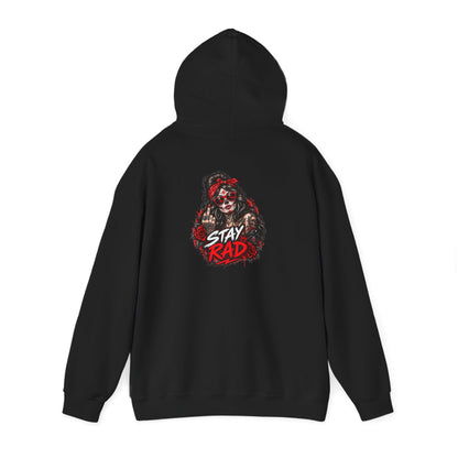 Stay Rad Skull Girl — Back-Print Graphic Hoodie