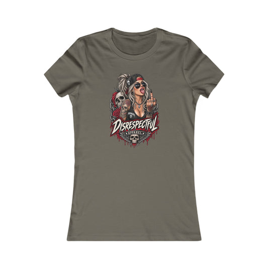 Defiant Pin-Up Skull — Women's Favorite Graphic Tee