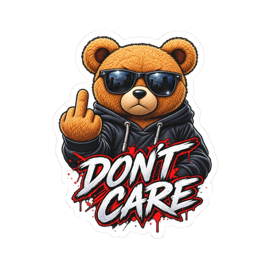 Don’t Care Bear — Kiss-Cut Sticker
