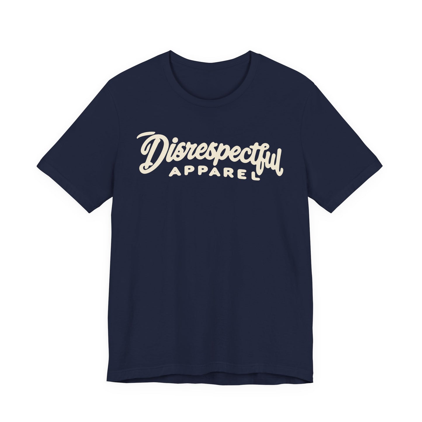 Disrespectful Apparel Script Logo Tee — Casual Graphic T-Shirt