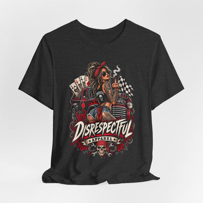 Disrespectful Apparel Pin-Up Racing Tee