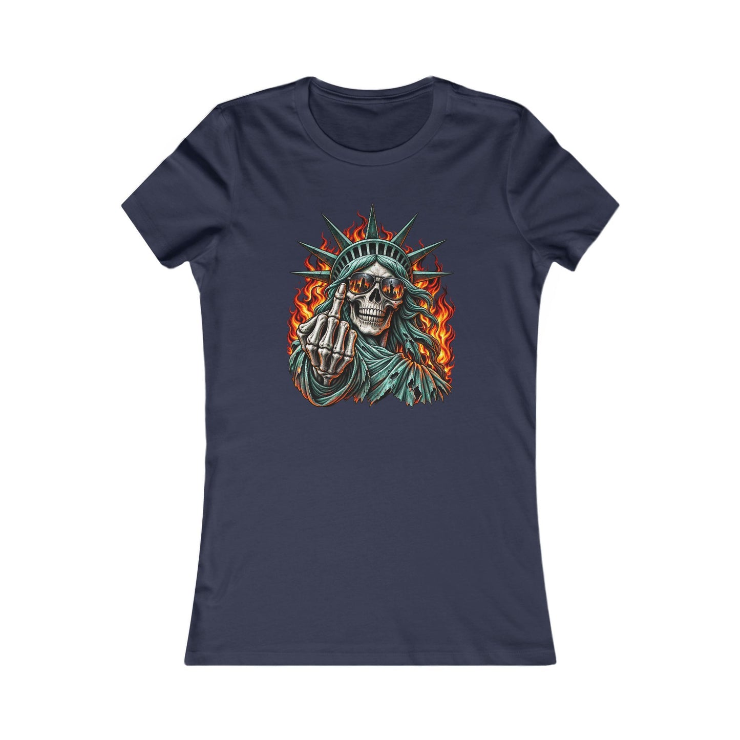 Skull Liberty — Women's Favorite Graphic Tee