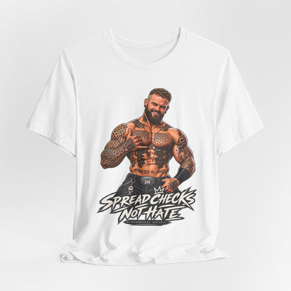 Spread Cheeks Not Hate — Tattooed Biker Graphic Tee