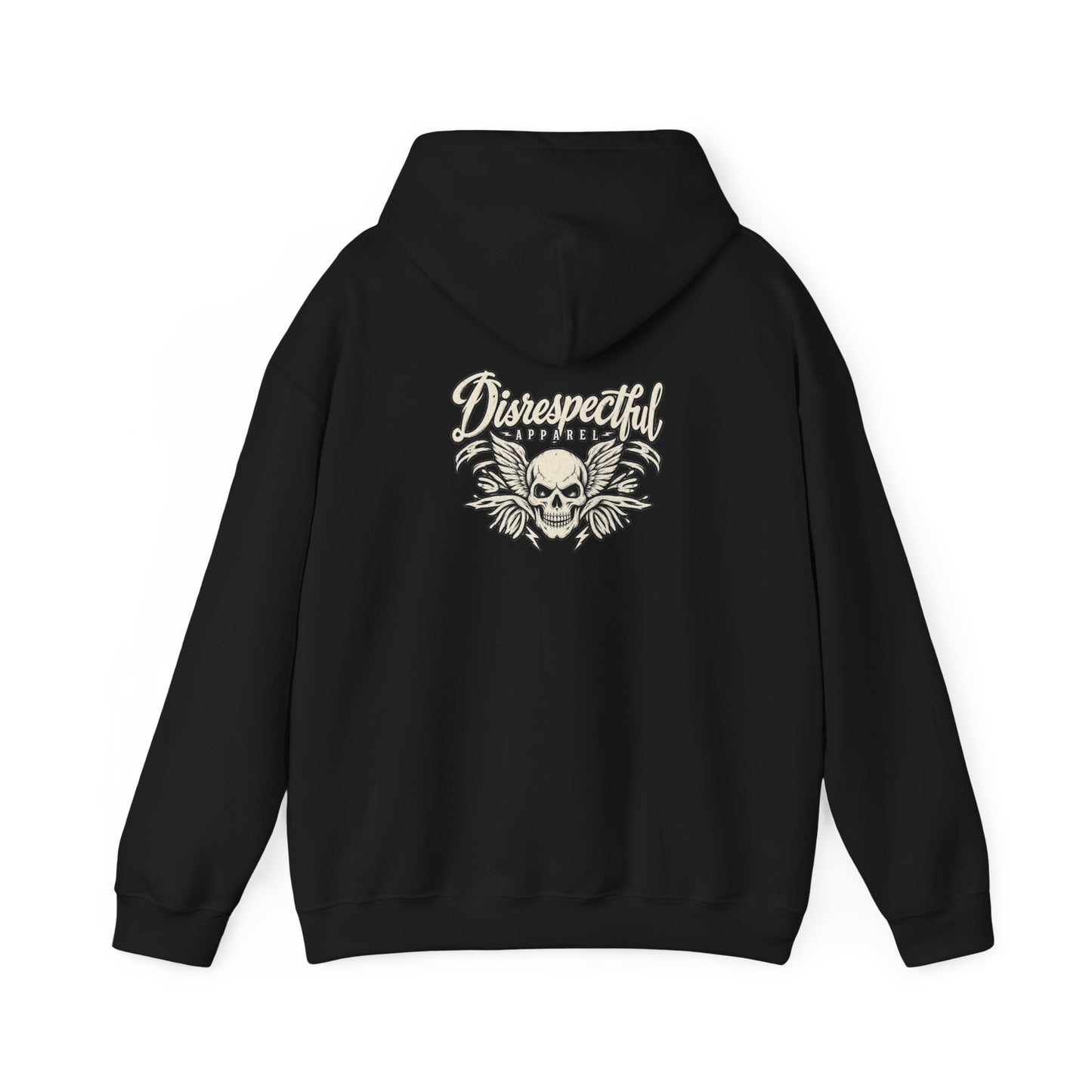 Vintage Winged Skull — Back-Print Graphic Hoodie