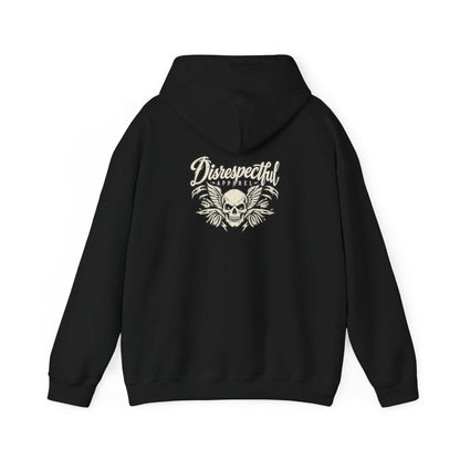 Vintage Winged Skull — Back-Print Graphic Hoodie