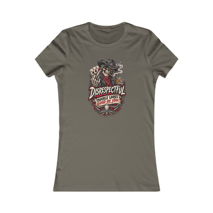Disrespectful Skull Cowboy — Women's Favorite Graphic Tee