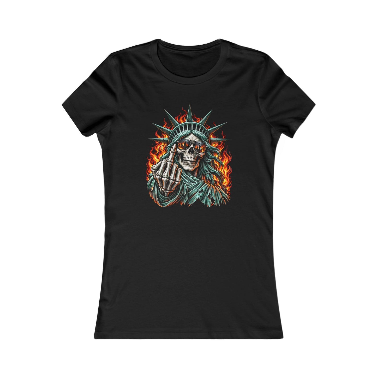 Skull Liberty — Women's Favorite Graphic Tee
