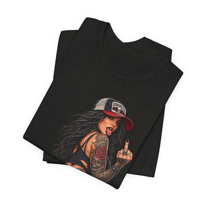 Fuck Polite — Tattooed Pinup Graphic Tee
