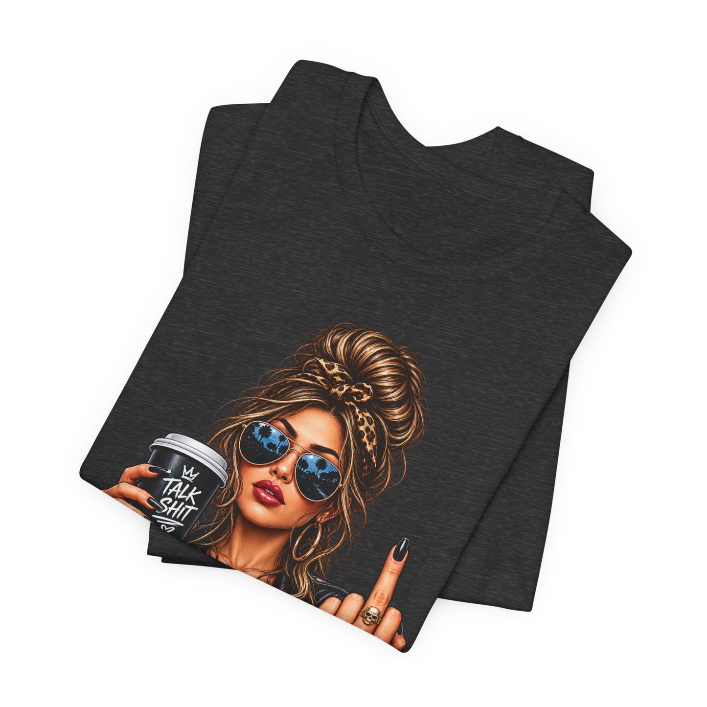 Coffee & Contempt — Black Graphic Tee