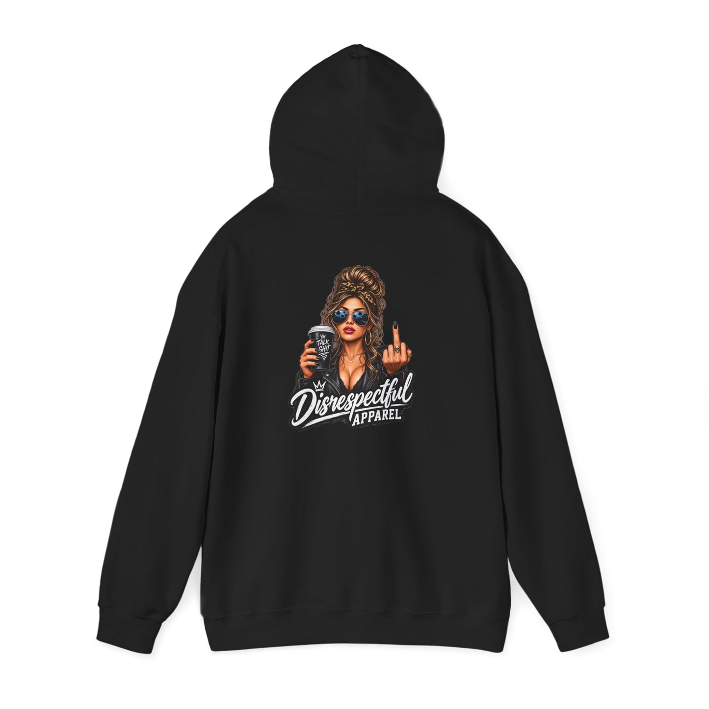 Coffee & Contempt — Back-Print Graphic Hoodie