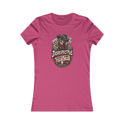 Disrespectful Skull Cowboy — Women's Favorite Graphic Tee