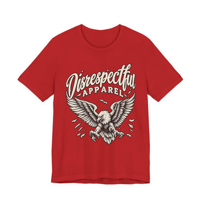 Disrespectful Apparel Eagle Graphic Tee — Vintage Script Logo T-Shirt