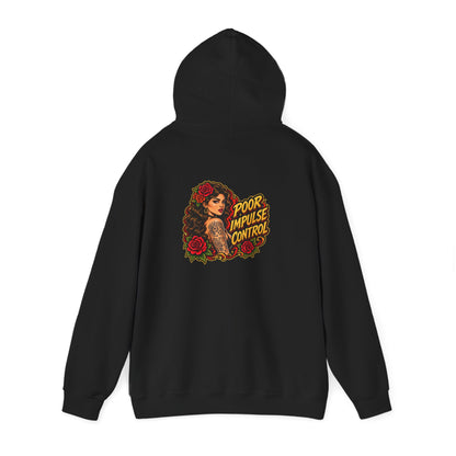 Poor Impulse Control — Back-Print Graphic Hoodie