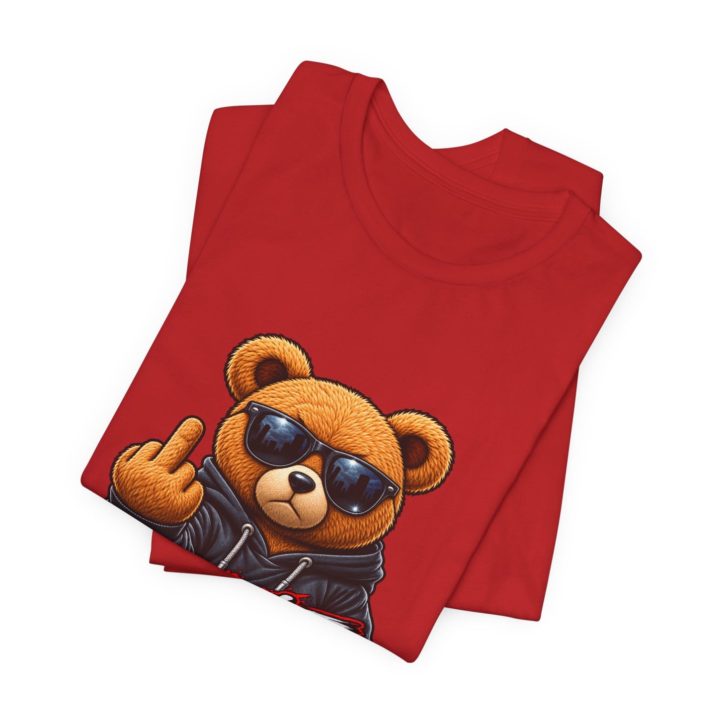T-Shirt — 'Don't Care' Bear Graphic Tee