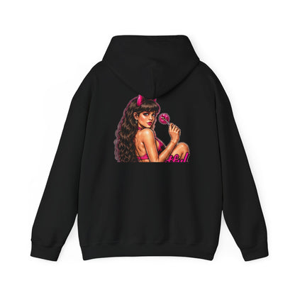 Devil Girl Lollipop — Back-Print Graphic Hoodie
