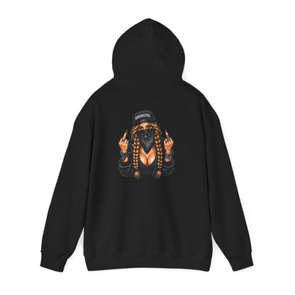 Bandana Girl Tattoo — Back-Print Graphic Hoodie