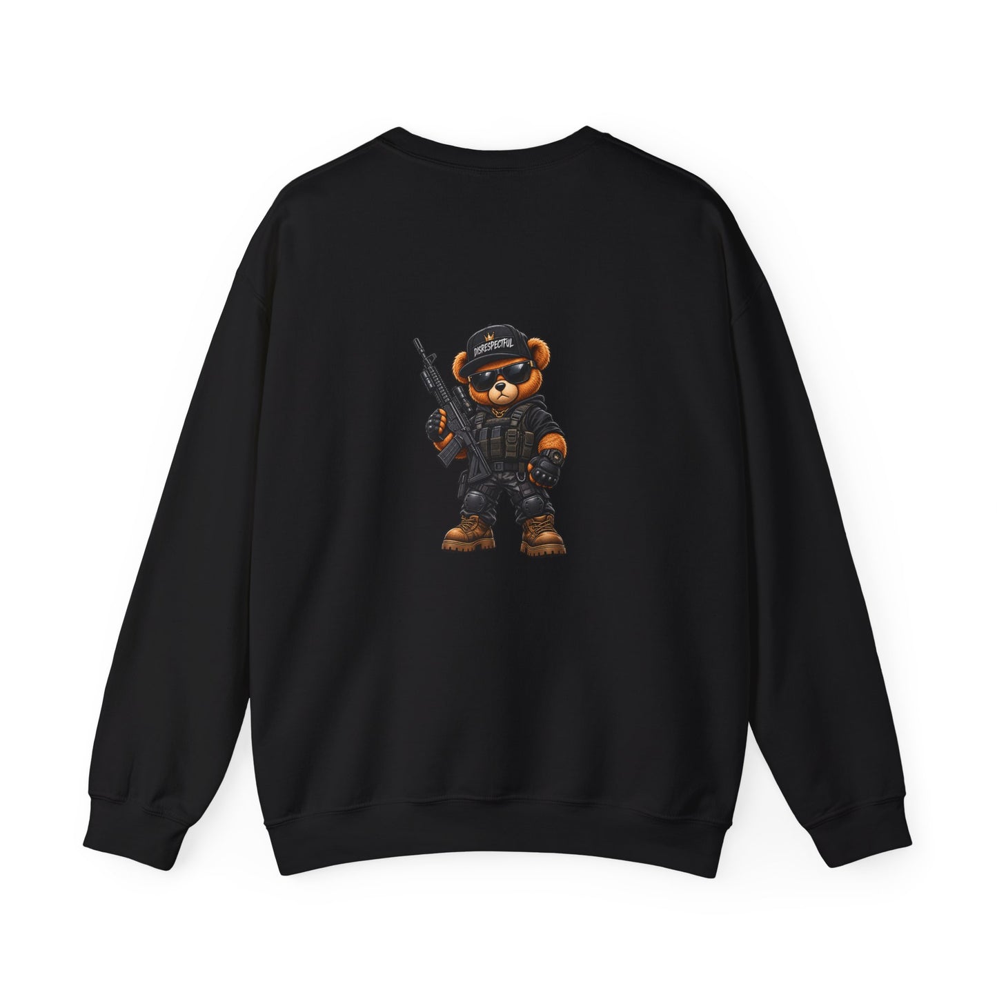 Tactical Bear — Back-Print Graphic Crewneck